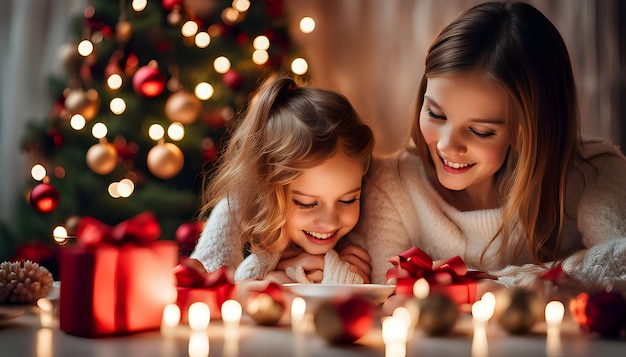 写真 クリスマステーマの背景 麗で囲気のあるクリスマス休日の画像