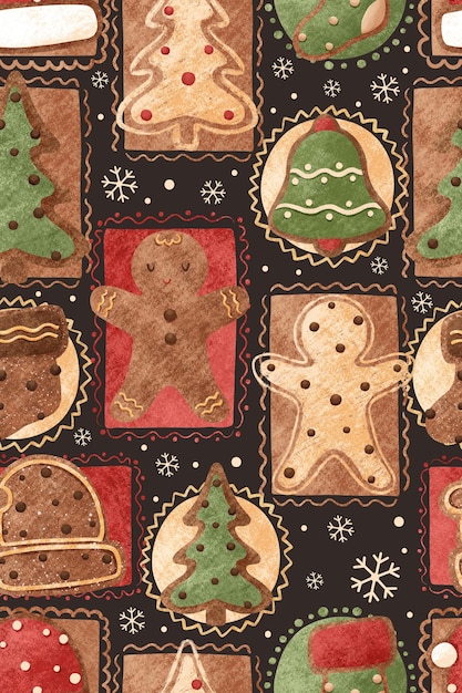 Photo christmas themed pattern design for decoration