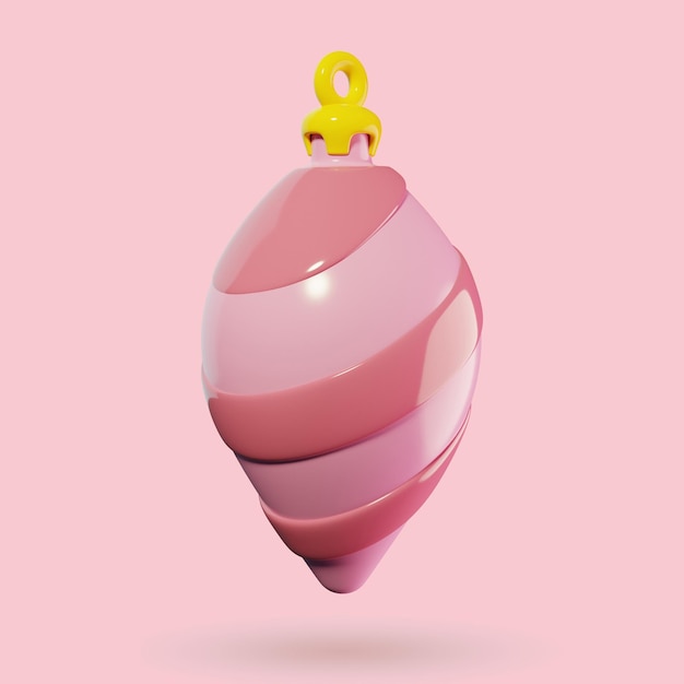 Christmas toy bell 3D illustration