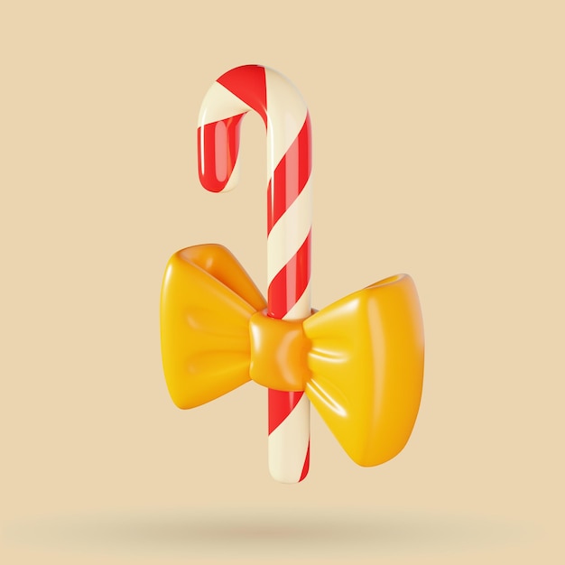 Christmas toy candy 3D illustration
