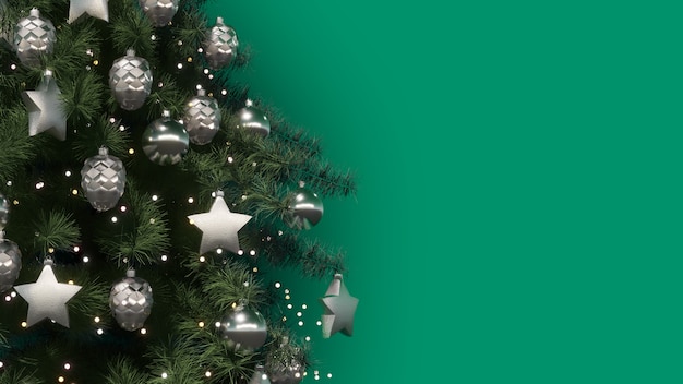 Christmas tree 3d illustration