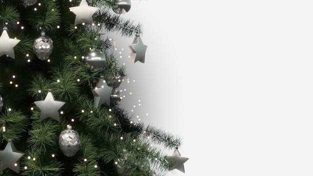 Christmas Tree 3d illustration