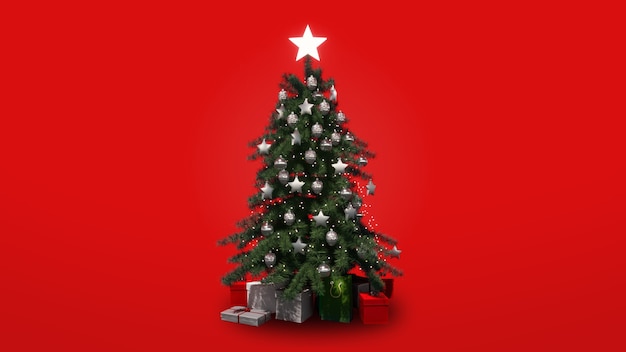 Christmas Tree 3d illustration