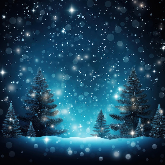 Christmas tree background Illustration AI GenerativexA