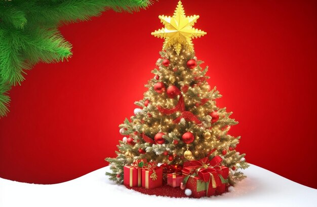 Christmas tree background merry christmas