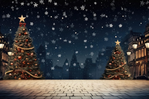 Christmas tree background wallpaper