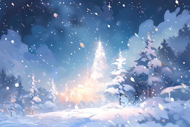 Christmas tree background wallpaper