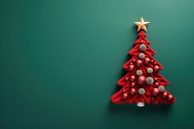 Premium AI Image | Christmas Tree Background with Copy Space