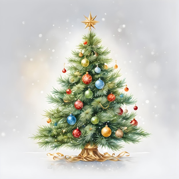 Photo christmas tree background