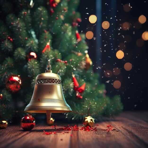 Christmas tree and bells christmas day special event