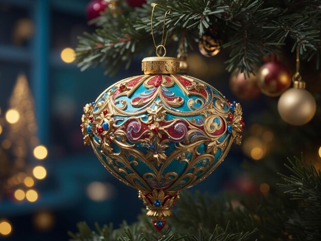 Christmas tree carousel ornament