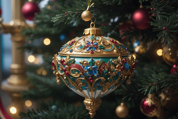 Christmas tree carousel ornament
