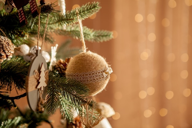 Christmas tree decorated with ornaments