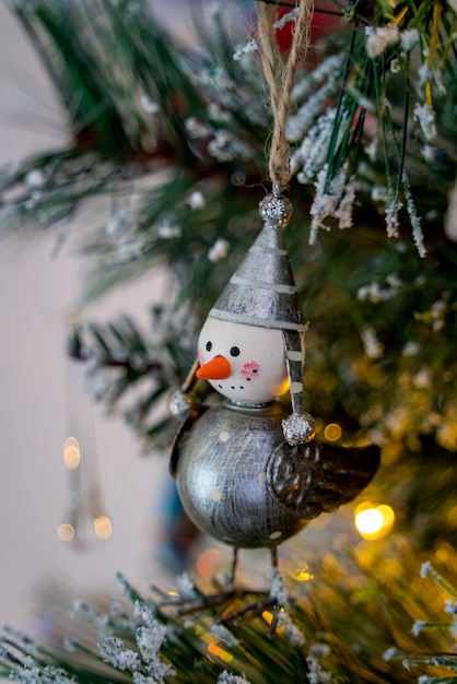 Christmas tree decoration in East Grinstead West Sussex on December 14, 2020