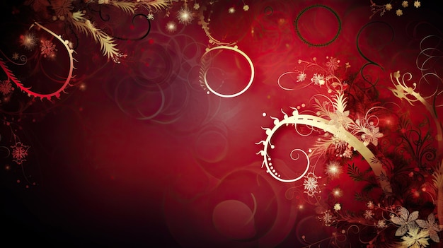 Christmas tree decoration indoor wallpaper Colourful ornaments and lights Generative AI