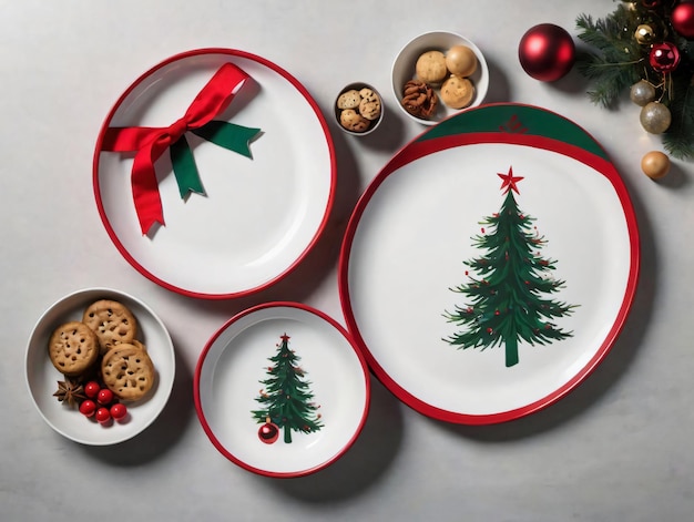 Christmas Tree Dinner Set