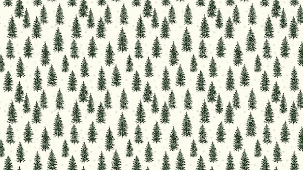 christmas tree forest pattern