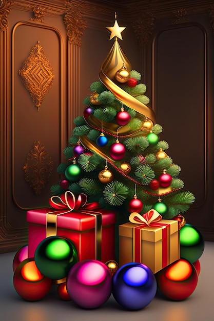 Christmas Tree and Gifts