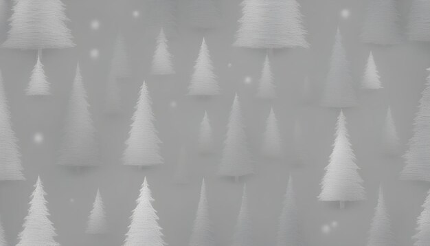 christmas tree on gray background with copy space neural network generated art