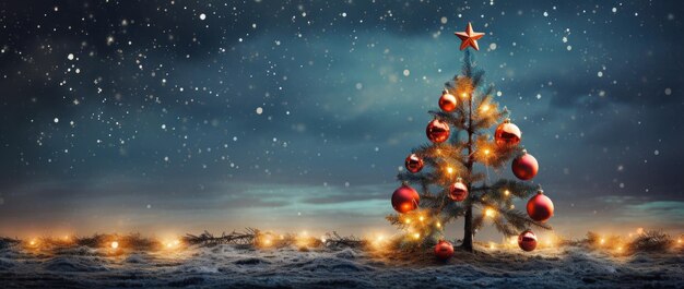 Christmas Tree Holiday Background