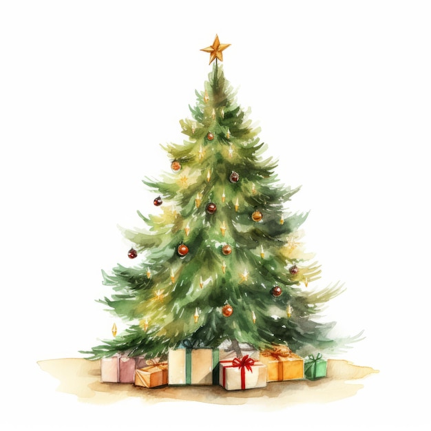 иллюстрация рождественской елки