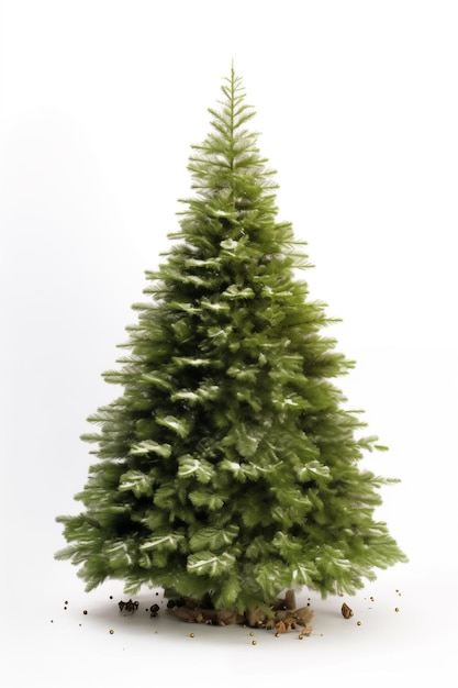 Photo christmas tree isolated background