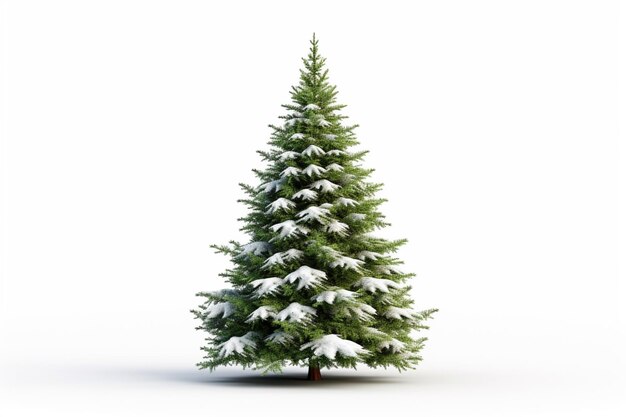 Christmas tree on isolated White background