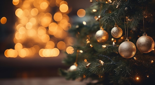 christmas tree lights on an old ornament tree