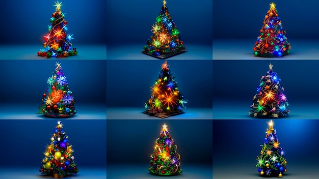 Рождественская елка мультипликатор стиль иллюстрации для книг открытки и флаеры Мэри Рождество