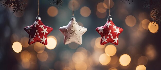 Christmas tree ornaments for celebrating the holidays