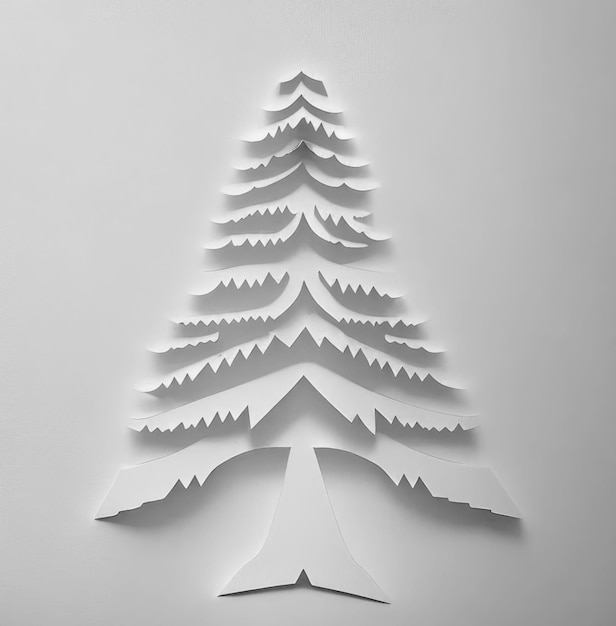 Christmas tree of paper