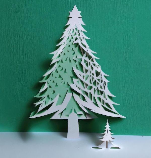 Christmas tree of paper