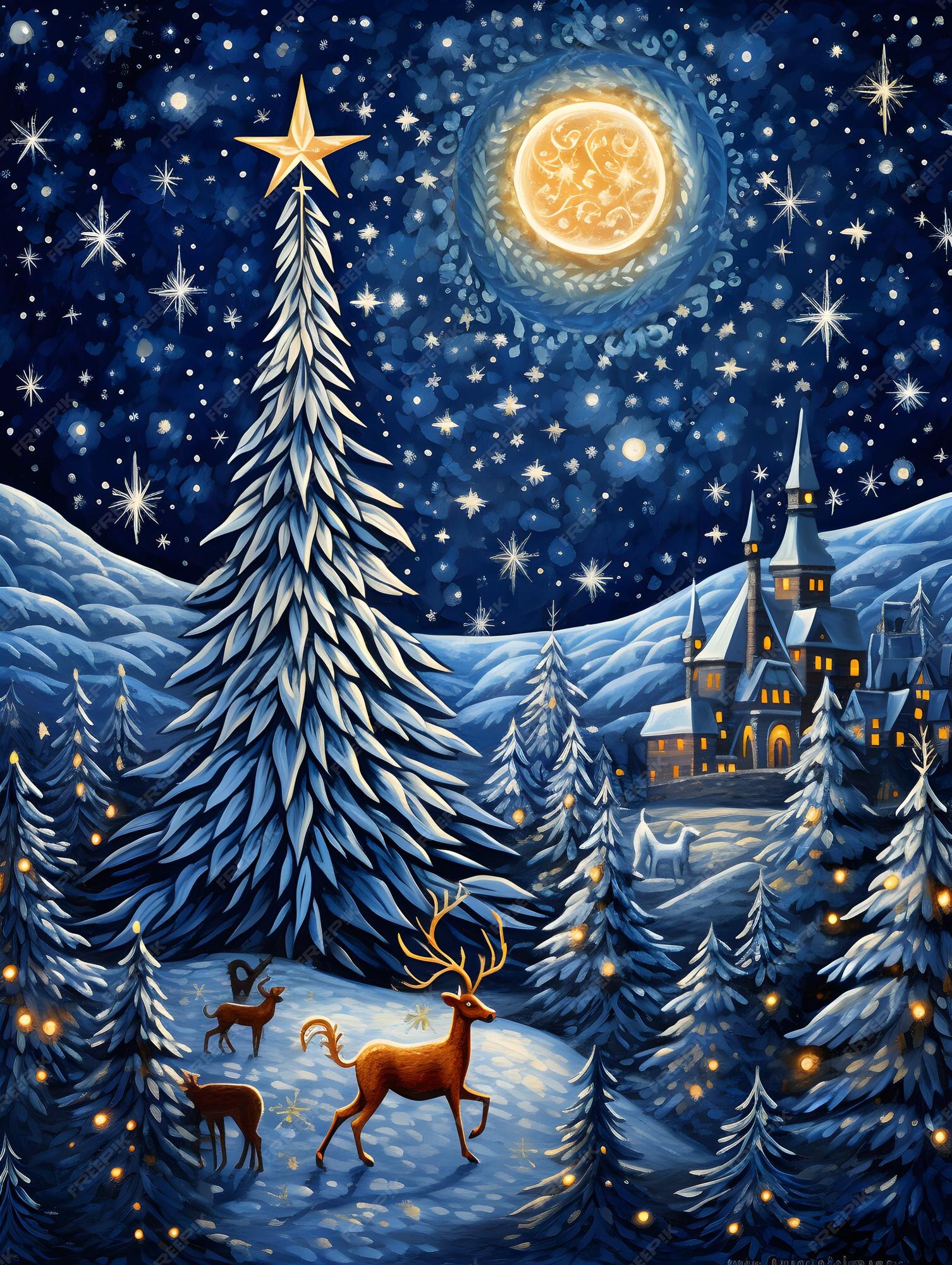 Premium Photo Christmas tree poster card background design new years Premium Photo Christmas tree poster card background design new years