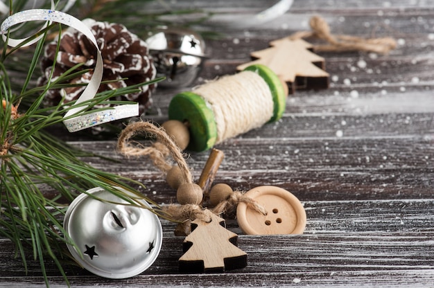 Christmas tree and silver decor