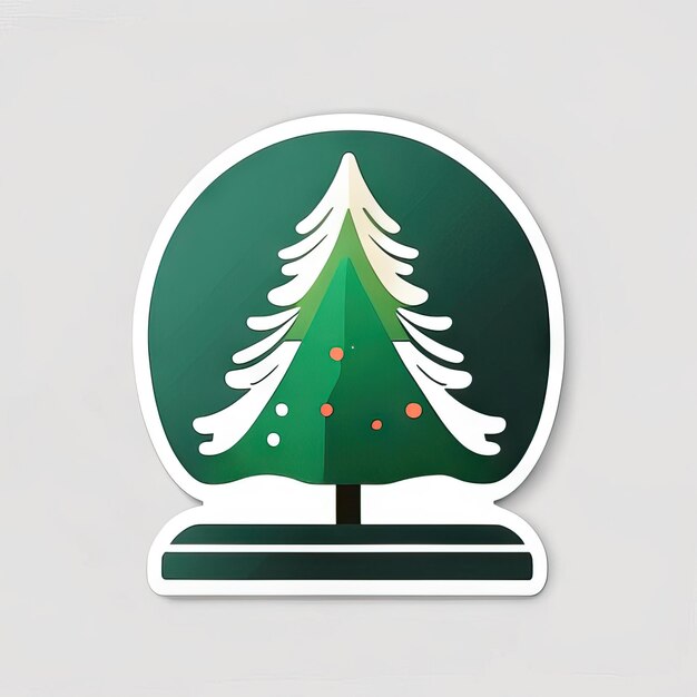 Christmas tree sticker