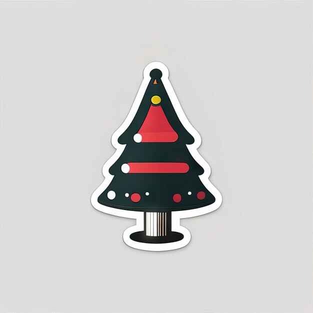 Christmas tree sticker