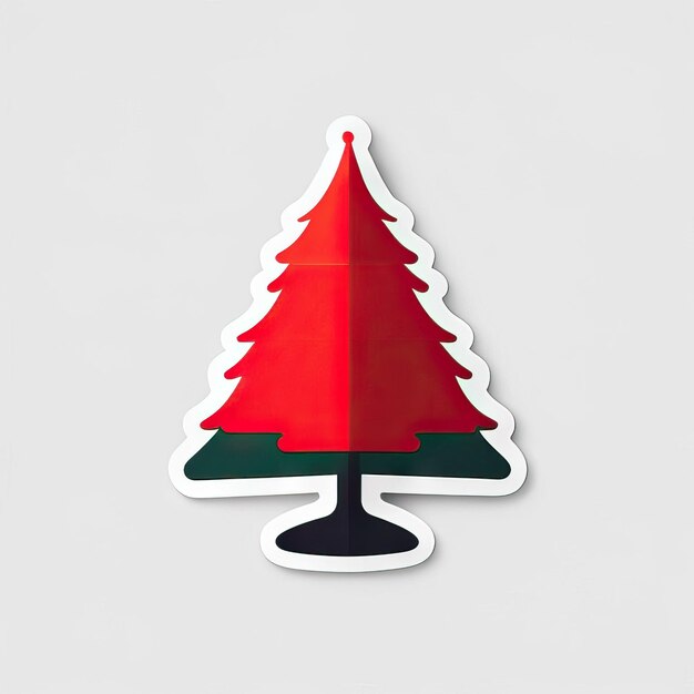 Photo christmas tree sticker