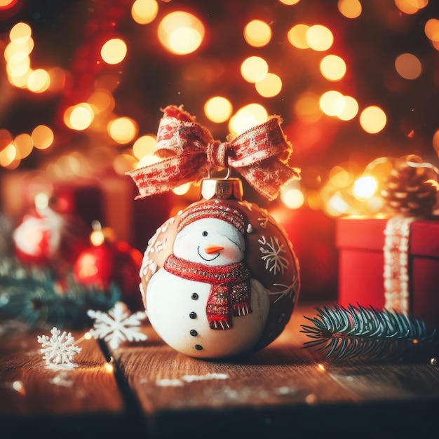 Рождественская елка игрушки и свечи Рождественское украшение фон