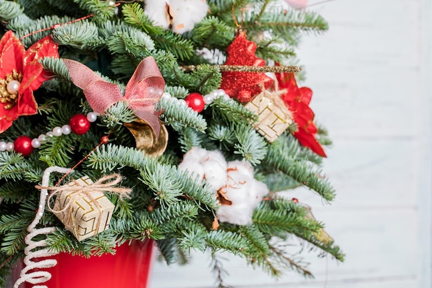 Christmas tree on white background