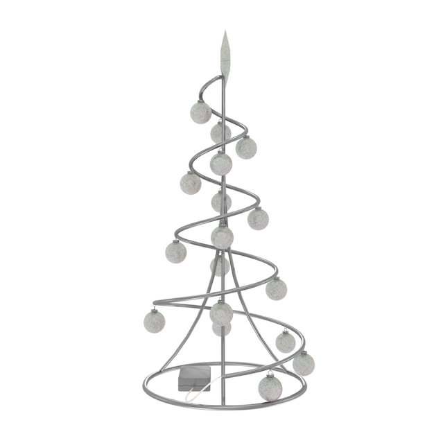 Christmas tree on white background