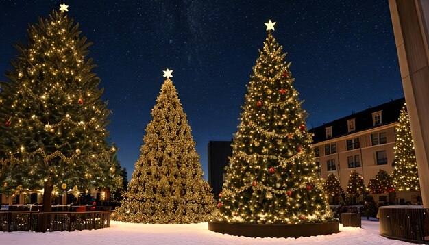 Рождественская елка с украшением или роскошной елкой лучший дизайн с фоном