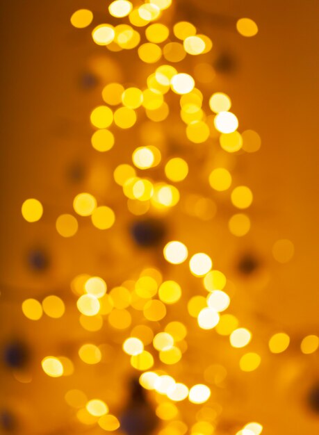 Christmas tree with defocused lights.