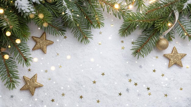 a christmas tree with a gold star on it