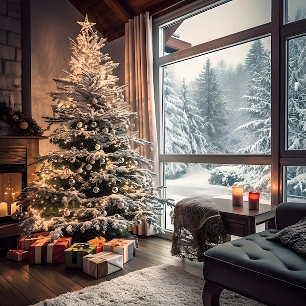 A Christmas Tree With Presents