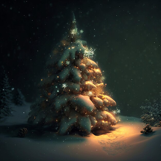 Photo a christmas tree