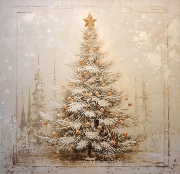 Christmas Trees Splendor in Enchanting Nostalgia