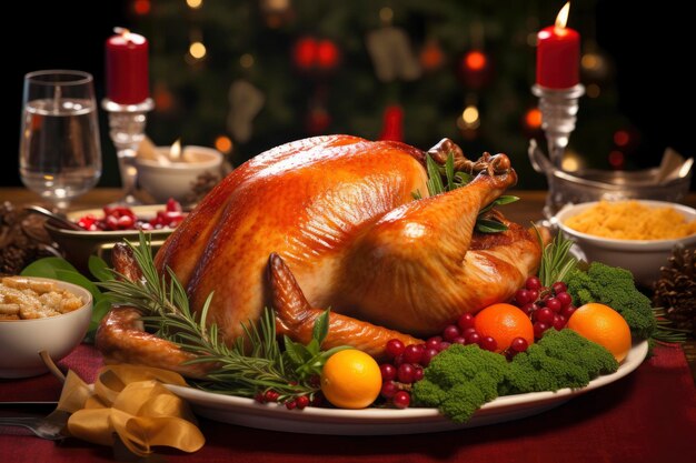 Christmas turkey dinner