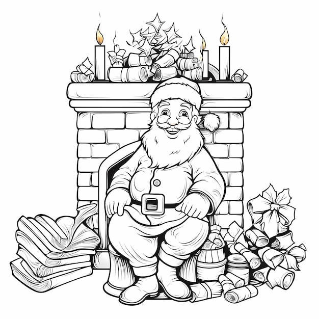 Christmas Village Coloring Page with Gingerbread House Snowman Joyful Parishioners