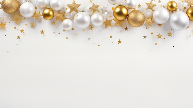 Christmas white background gold