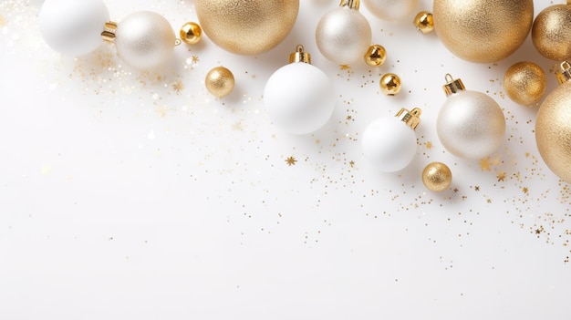 Christmas white background gold